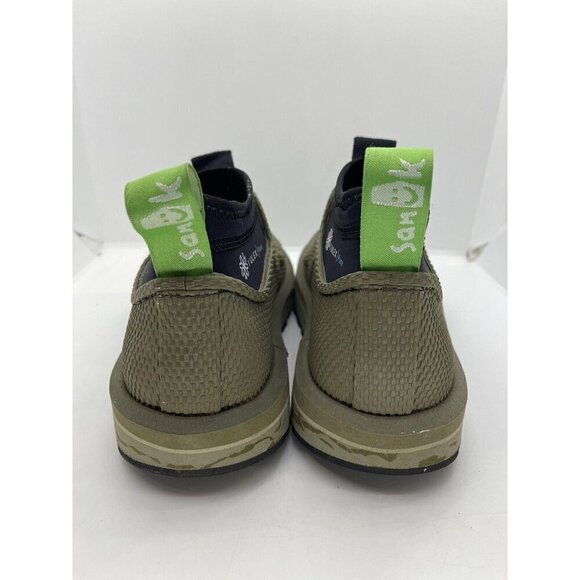 Sanuk Chiba Journey LX Yulex Pure Logo Camo Green Slip On Stretch Ankle Boots 6 - Picture 4 of 9